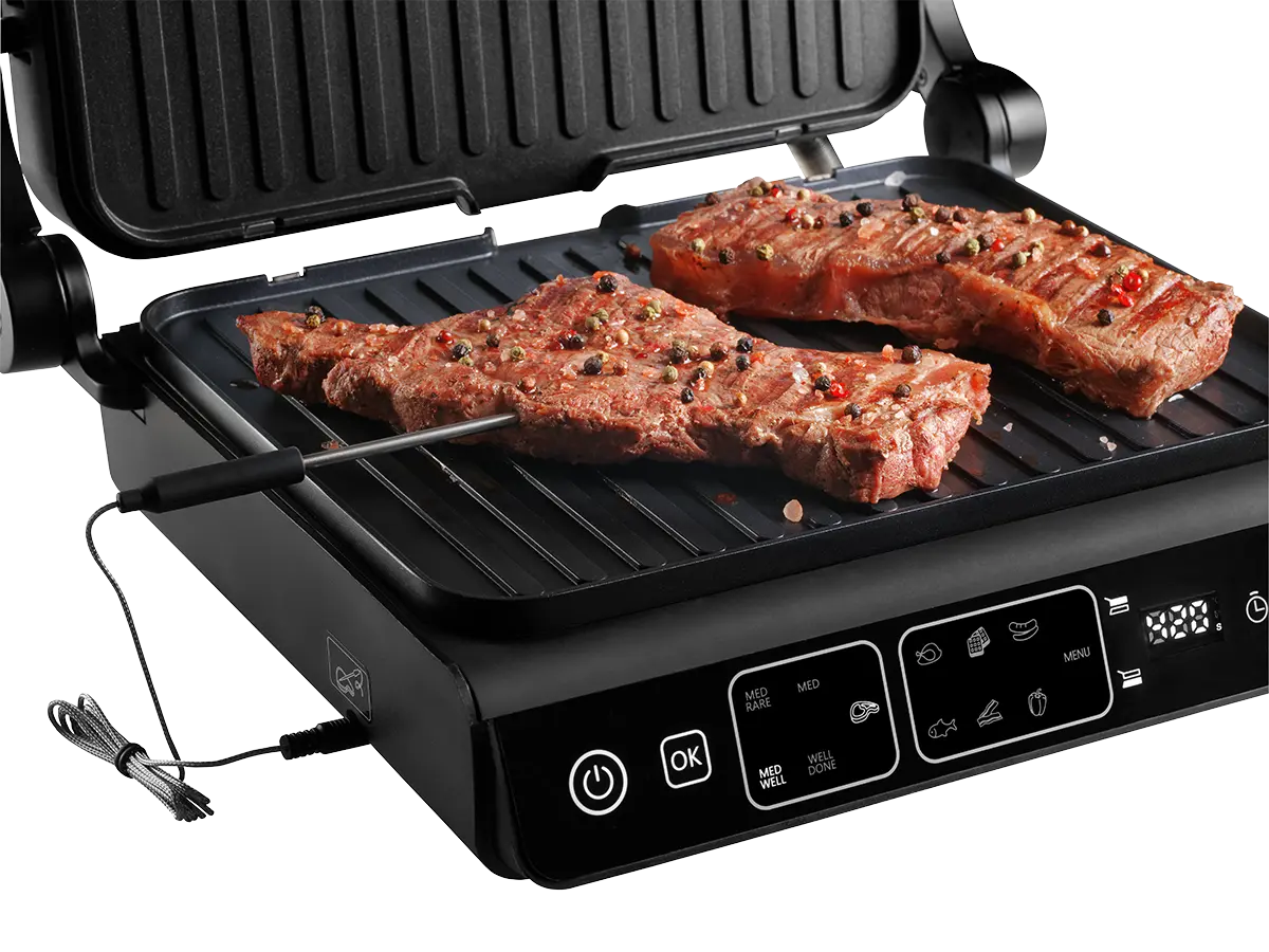 Concept Kontaktní gril s teplotní sondou Glass GE3600